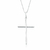 Colar de Prata Cruz Lisa (32mm) 45cm