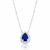 Colar de Prata Gota Cravejada 45cm - Jeru Tuzaki - comprar online