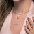 Colar de Prata Gota Cristal Fusion Azul 43cm - Jana Taffarel