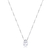 Colar de Prata Gota Zircônia 45cm