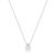 Colar de Prata Gota Zircônia 45cm