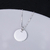 Colar de Prata Masculina c/ Medalha Lisa 60cm - For Men