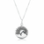 Colar de Prata Masculina Medalha Montanhas 50cm