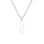 Colar de Prata Masculina Placa Tag Pequena 60cm - For Men