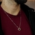 Colar de Prata Masculina Três Aros 50cm
