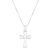 Colar de Prata Masculino Cruz Lisa 60cm - For Men