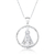 Colar de Prata Nossa Senhora Aparecida 20mm 45cm