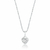 Conjunto de Prata Coração Cravejado 6mm