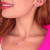 Conjunto de Prata Coração Rosa 6mm + Caixinha - comprar online