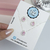 Conjunto de Prata Gota Cravejada Rosa