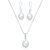 Conjunto de Prata Gota Madrepérola