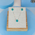Conjunto de Prata 925 Gota Zircônia Verde c/ 45cm