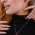 Conjunto de Prata Gota Vermelho