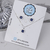 Conjunto de Prata Quadrado Cravejado Azul: Glamour para Ocasiões Especiais - comprar online