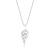 Conjunto de Prata Ramo Folhas Cravejado