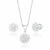 Conjunto de Prata Round Cravejado Zircônias