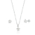 Conjunto Mini Estrela Pontos de Luz Prata 925
