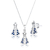 Conjunto Nossa Senhora Aparecida c/ Zircônias Azul