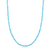 Choker de Prata Cristal Azul 38cm