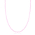 Choker de Prata Cristal Rosa 40cm