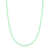 Choker de Prata Cristal Verde Brilhante 38cm