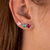 Kit Brincos Prata Três Corações 6mm