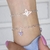 Kit Duas Pulseiras de Prata Borboleta e Coração 18cm: Elegância e Doçura