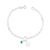 Kit Três Pulseiras de Prata Verde 18cm: Sorte e Sofisticação para Eventos Especiais