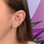 Piercing Conch de Pressão com Pedrinhas Redondas