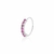 Piercing de Prata Cartilagem Brilhante Rosa 11 MM: