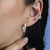 Piercing de Prata de Pressão Hélix Seis Zicônias