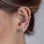 Piercing de Prata Pressão Estrelinhas - Céu de Prata