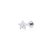 Piercing de Prata Flor Cravejada - Tragus