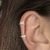 Piercing de Prata Pressão 2 Borboletas 5 MM