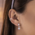 Piercing de Prata Pressão Cartilagem Coração