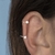 Piercing de Prata Pressão Duas Estrelas