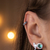 Piercing de Prata 925 Pressão Escama de Bali | Beleza e Charme em uma Joia Única