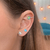 Piercing de Prata Pressão Escama de Sereia Verde - Sereísmo