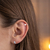 Piercing de Prata Pressão Estrela e Bolinha 10 MM: Versátil e fácil de usar, para looks modernos e sofisticados