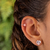 Piercing de Prata Hélix Círculo Rosa: Beleza e Charme para Complementar seu Look