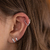 Piercing de Prata Triângulo para Hélix