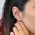 Piercing de Prata Fake Pressão Conch Bali 11 MM