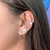 Piercing Para Conch de Pressão Prata - Nicole Prazeres
