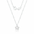 Colar de Prata 925 Estrela de Zircônia c/ 45cm