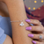 Pulseira de Prata Estrela Lua e Sol c/ 18cm