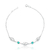 Pulseira de Prata Búzios e Ponto de Luz Verde 19cm: Elegância com Toque de Cor