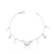 Pulseira de Prata Elo Cartier Céu Estrelado 18cm