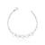 Pulseira Prata Cinco Borboletas 18cm