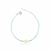 Pulseira Cristais Azul Claro com Navete (brilha no escuro) 20cm Fecho em Prata