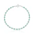 Pulseira de Prata Cristais Prata Verde 18cm: Glamour para Eventos Especiais